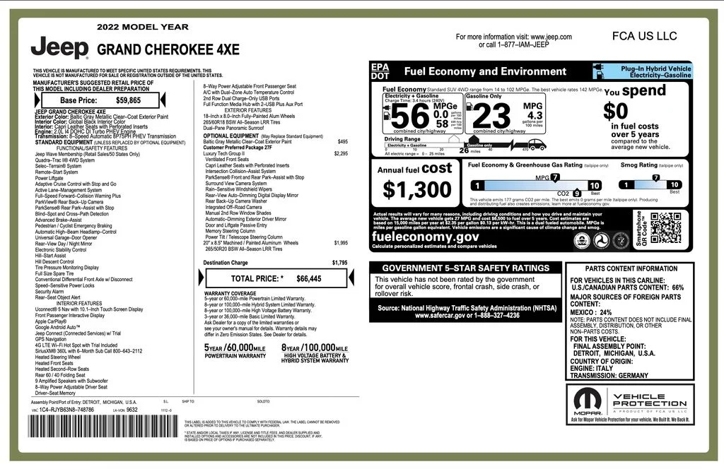Certified Used 2022 Gray Jeep 4xe image 2