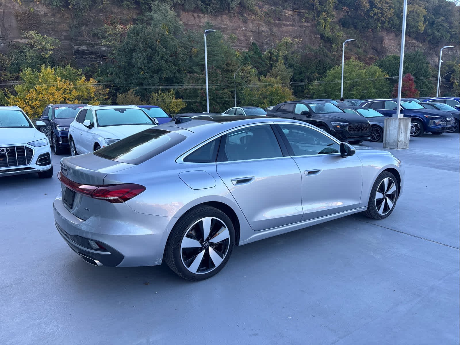 Certified Used 2025 Florett Silver Metallic Audi Premium Plus image 14