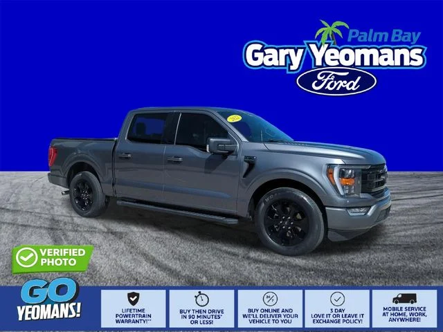 Certified Used 2022 Gray Ford XLT image 1