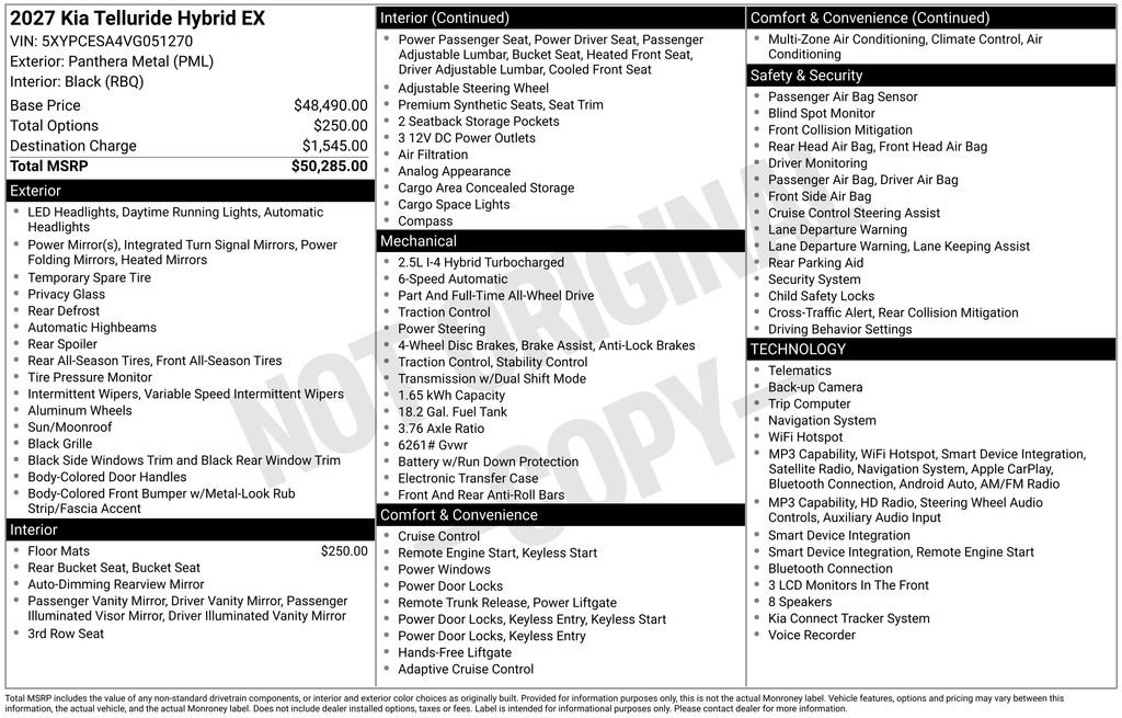 New 2027 Gray Kia EX image 6