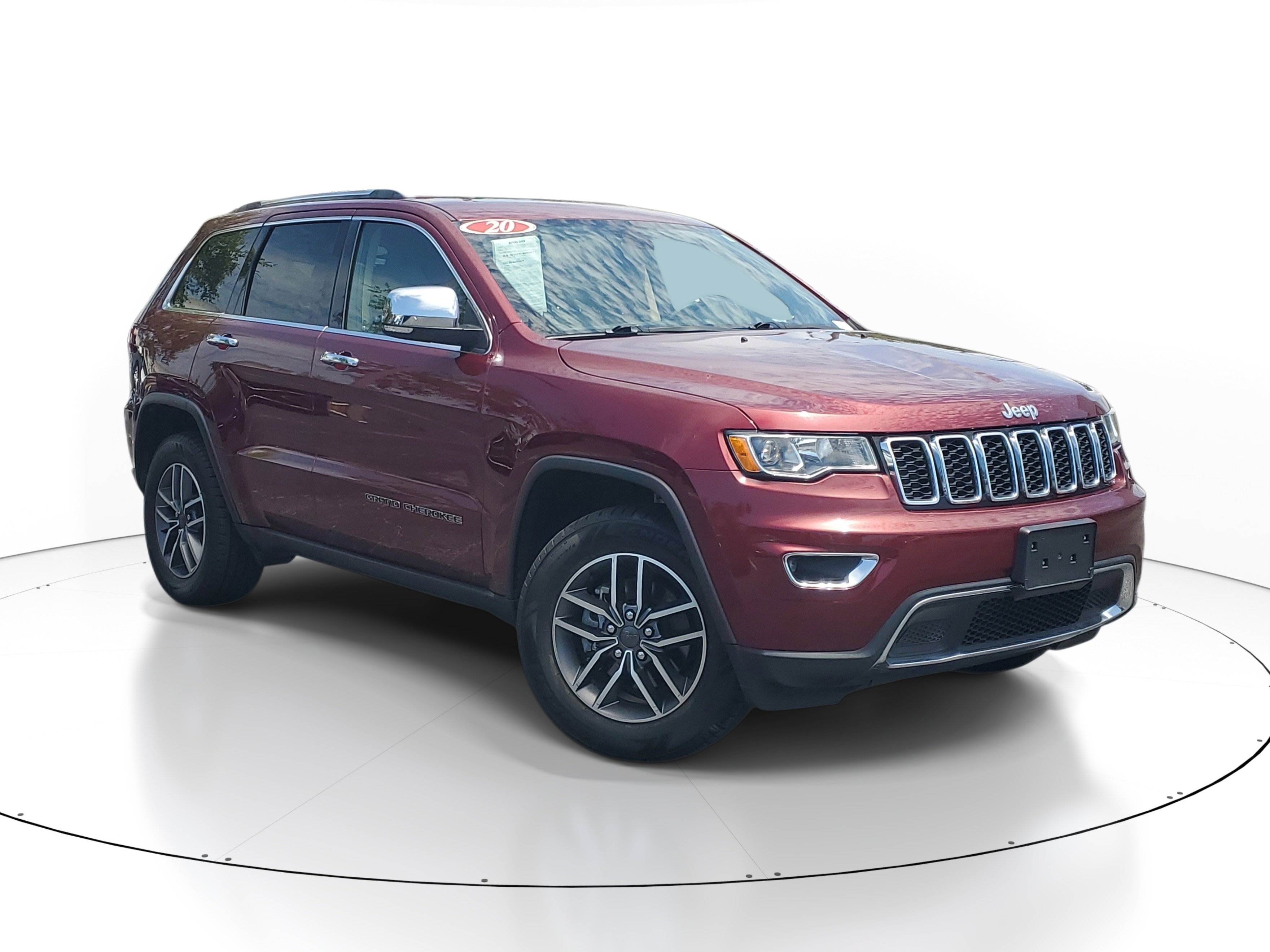 Used 2020 Velvet Red Pearlcoat Jeep Limited image 1