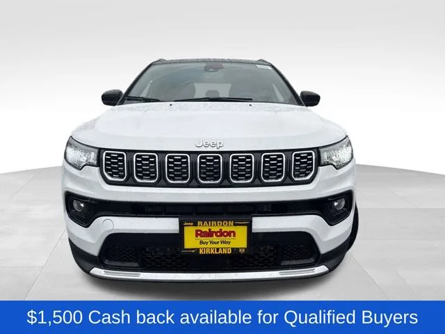 New 2026 Bright White Clear-Coat Exterior Paint Jeep Limited image 2