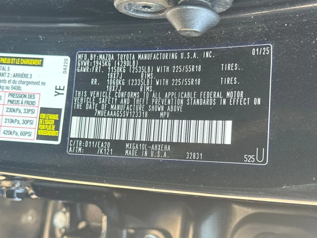 Used 2025 Black Toyota XLE image 43