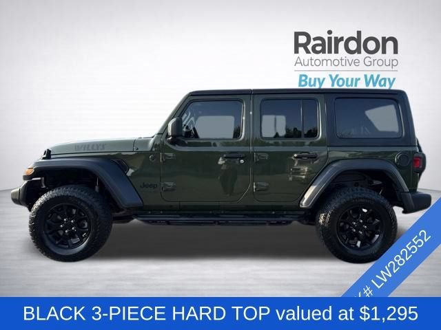 Used 2020 Sarge Green Clearcoat Jeep Willys image 4