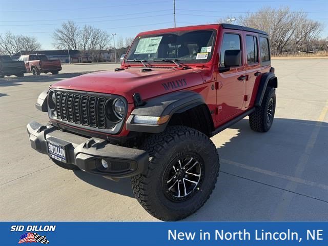 New 2026 Firecracker Red Clear-Coat Exterior Paint Jeep 4-Door Willys 4x4 image 1