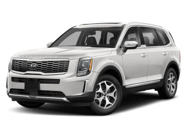 Used 2021 Glacial White Pearl Kia EX image 1