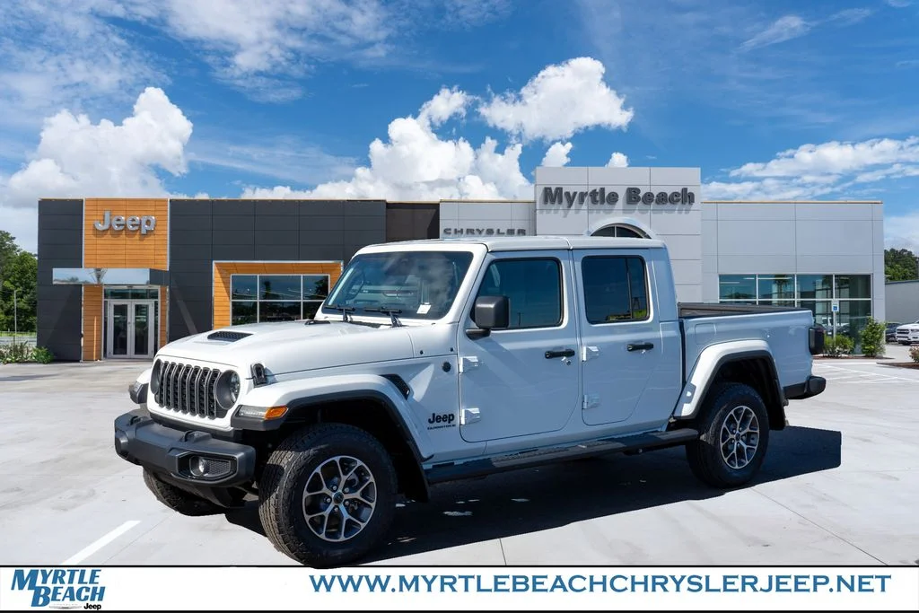 New 2026 Bright White Clear-Coat Exterior Paint Jeep Sport S image 1