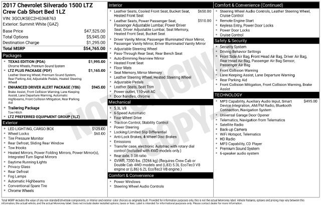 Used 2017 White Chevrolet LTZ image 16