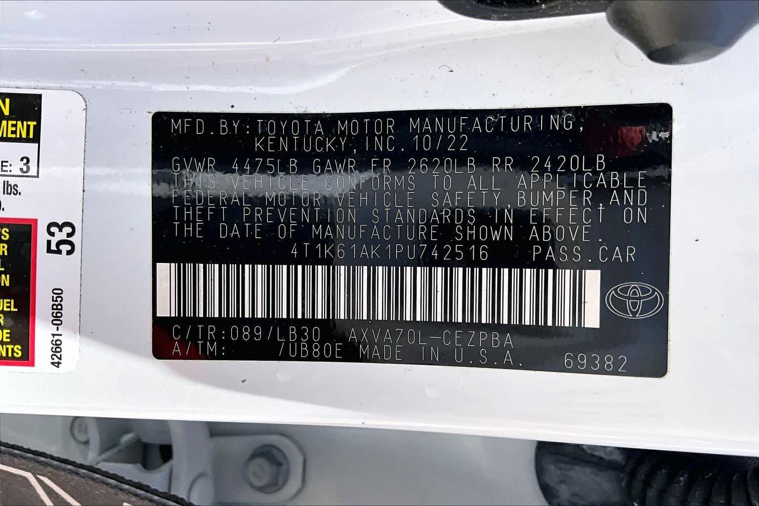 Used 2023 Wind Chill Pearl Toyota XSE image 33