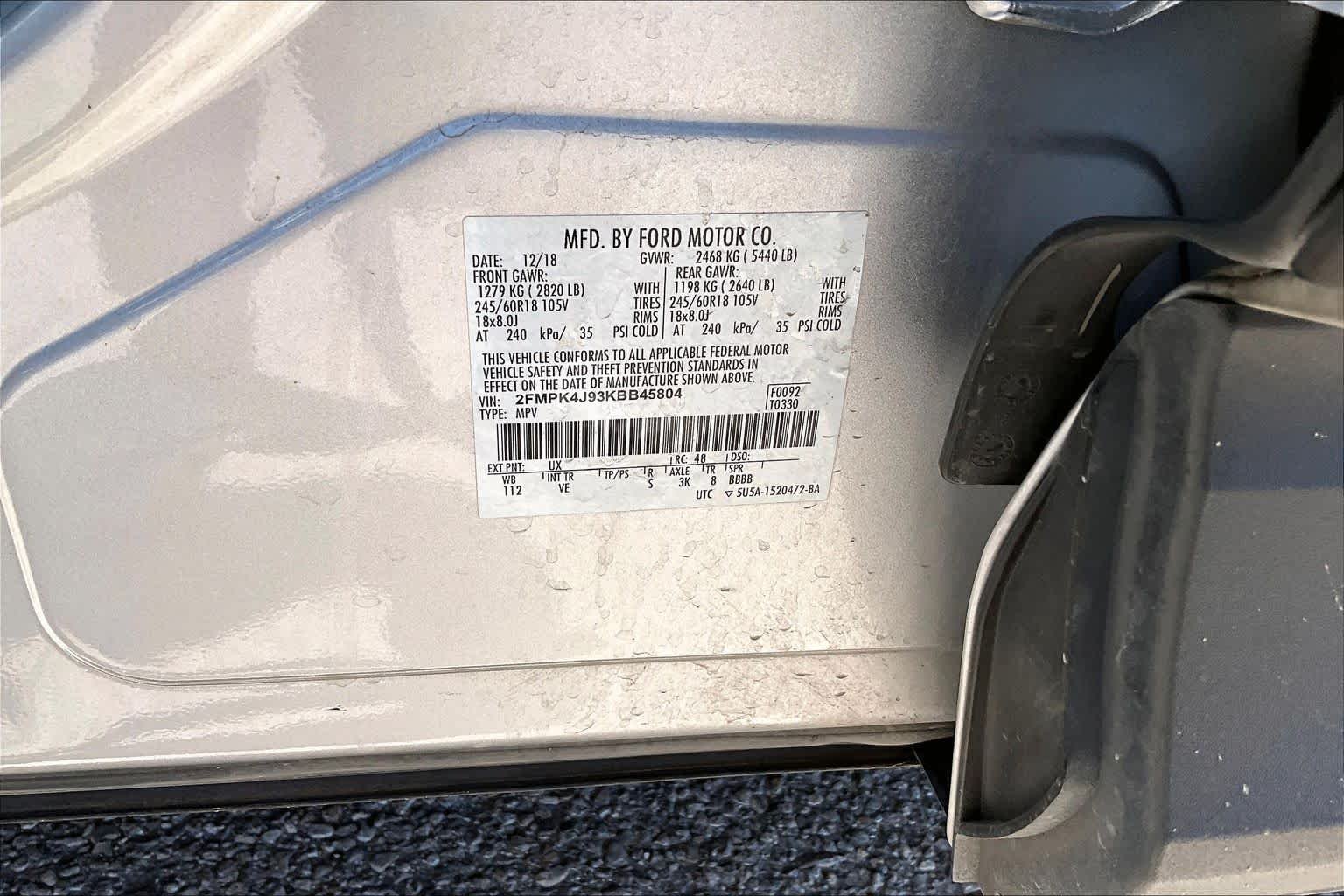Used 2019 Ingot Silver Ford SEL image 31