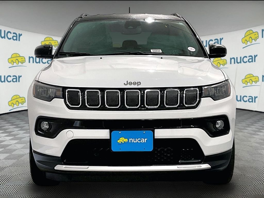 Used 2022 Bright White Clearcoat Jeep Limited image 2