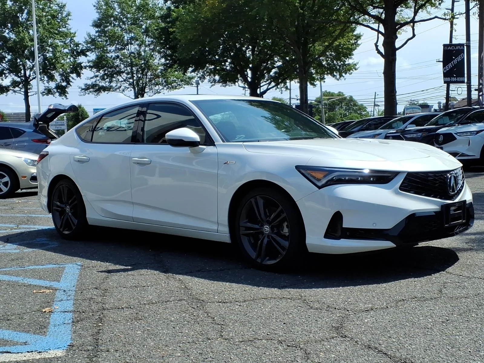 Used 2024 Platinum White Pearl Acura A-SPEC TECH image 3