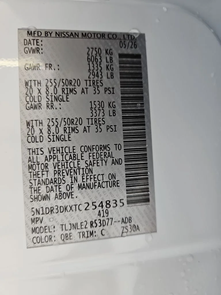 New 2026 Everest White Pearl TriCoat Nissan Platinum image 29