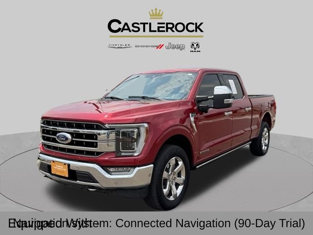 Certified Used 2021 Red Ford Lariat image 1