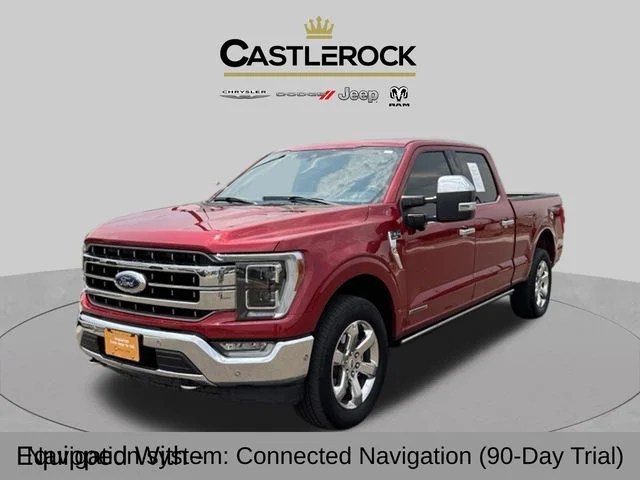 Used 2021 Red Ford Lariat image 1