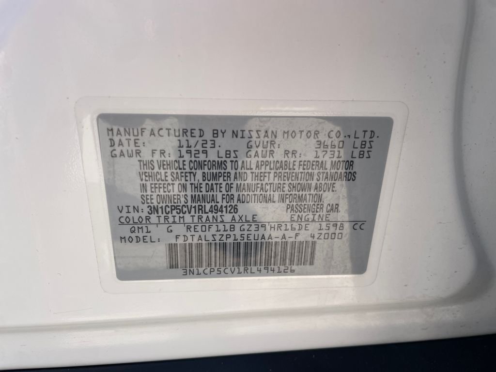 Used 2024 White Nissan SV image 30