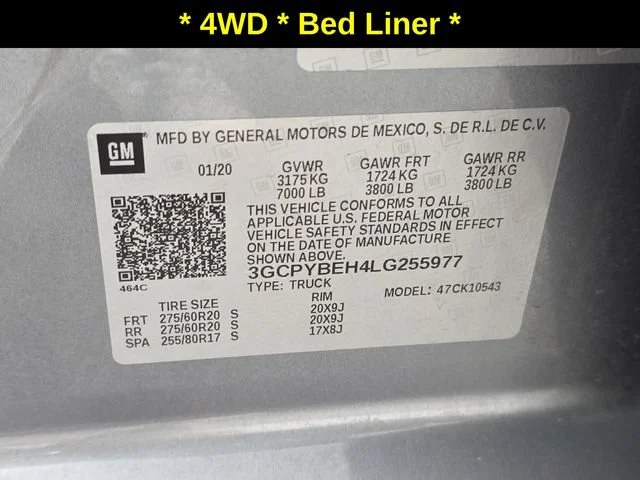 Used 2020 SATIN STEEL METALLIC Chevrolet Custom image 10
