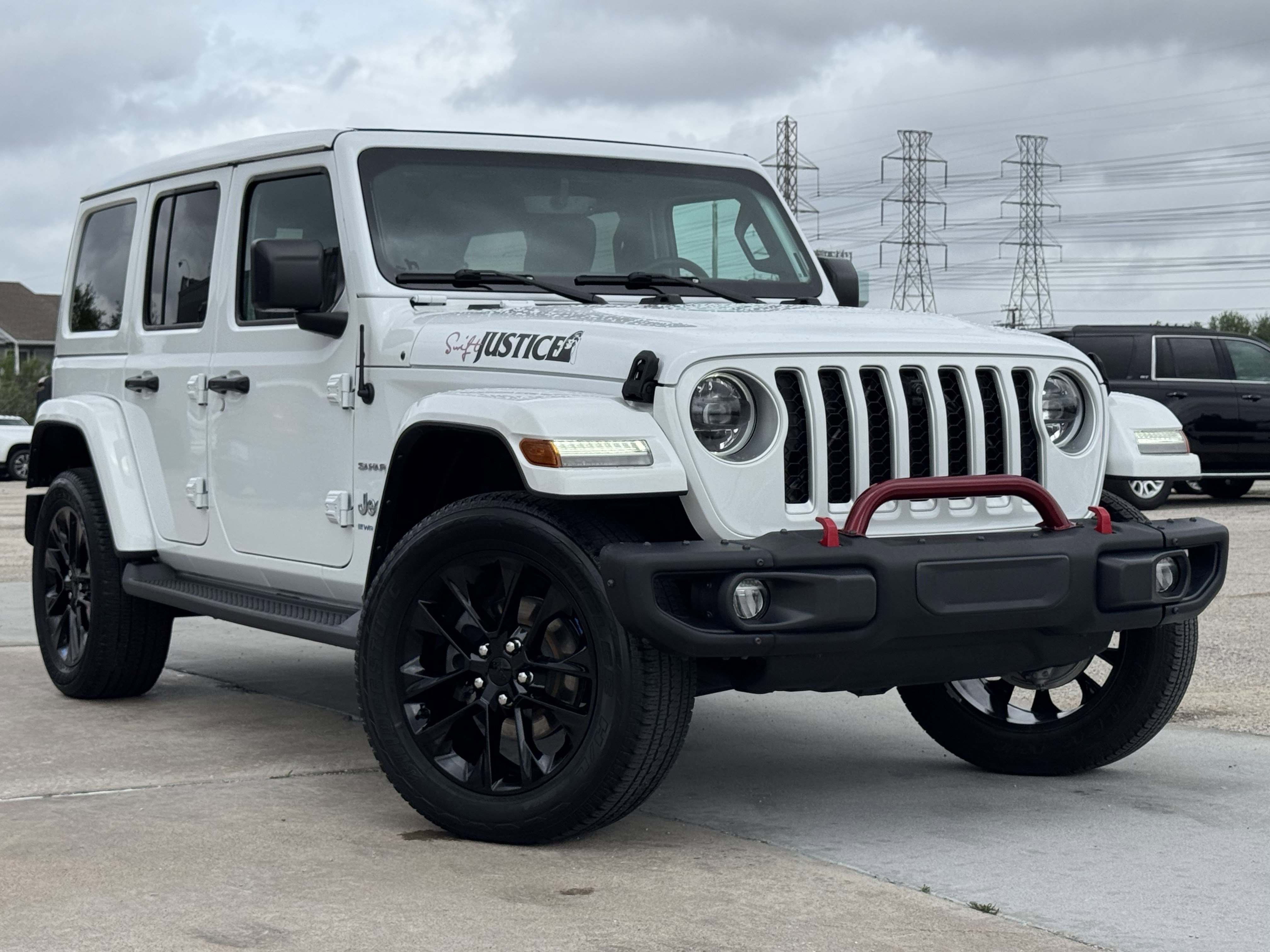 Used 2023 Jeep Wrangler 4xe Sahara 4XE with VIN 1C4JJXP6XPW536627 for sale in Webster, TX