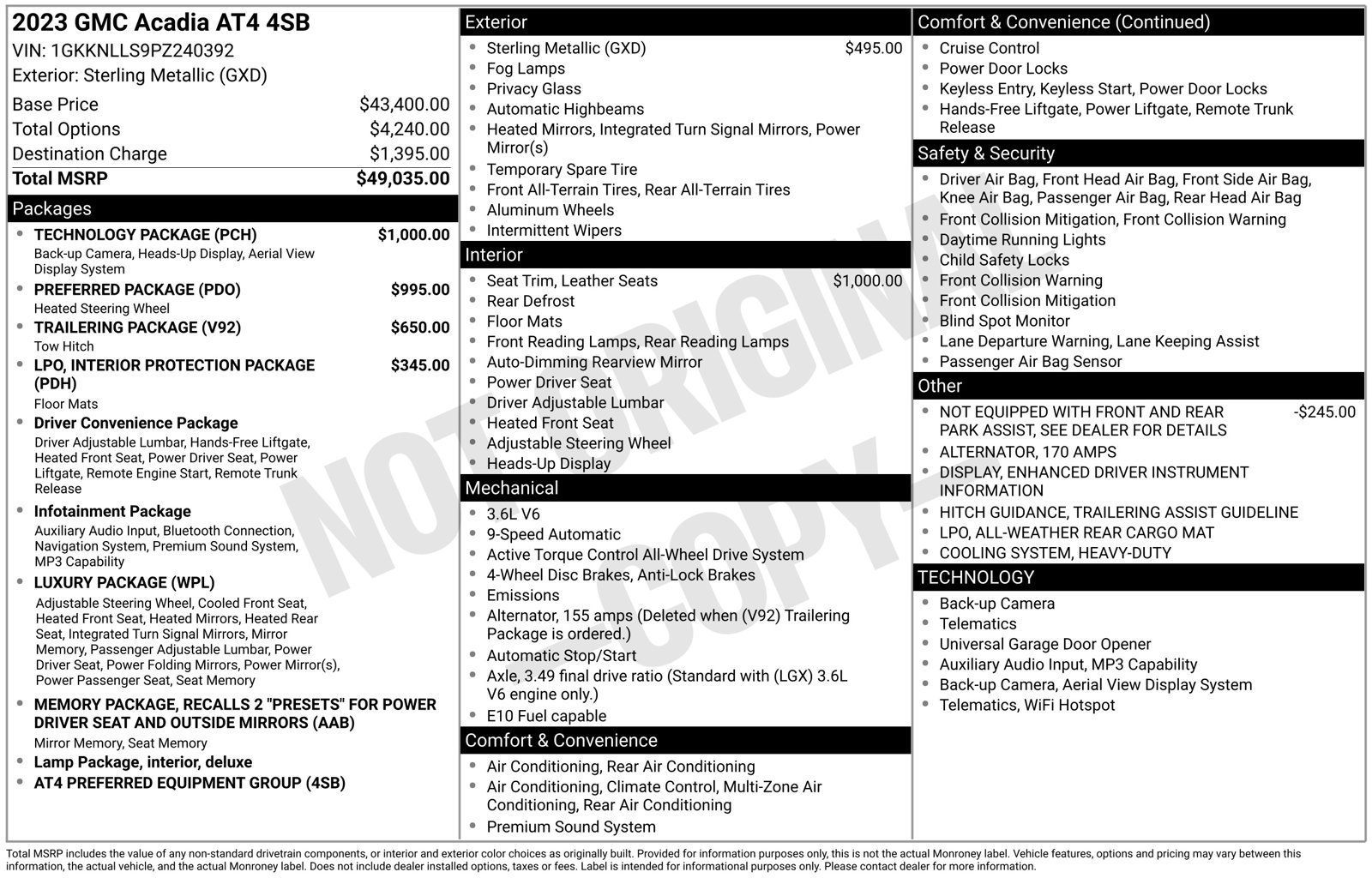 Used 2023 Silver GMC AT4 image 9