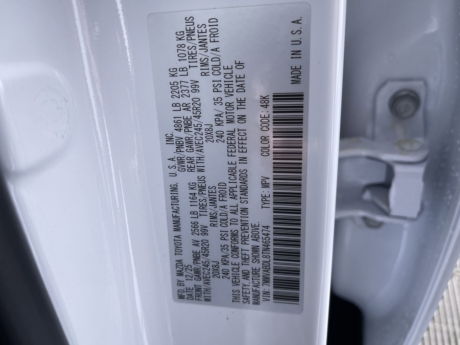New 2026 Wind Chill Pearl Mazda 2.5 S Premium image 13
