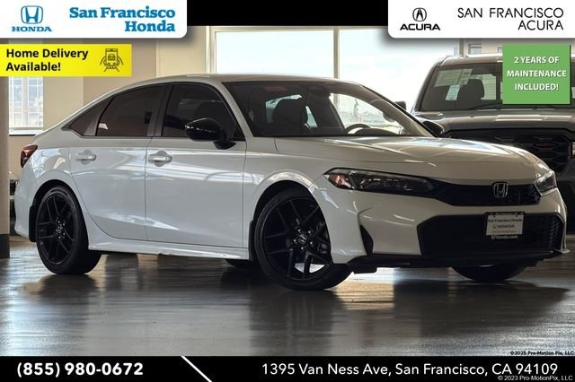 Certified Used 2025 Platinum White Pearl Honda Sport image 1