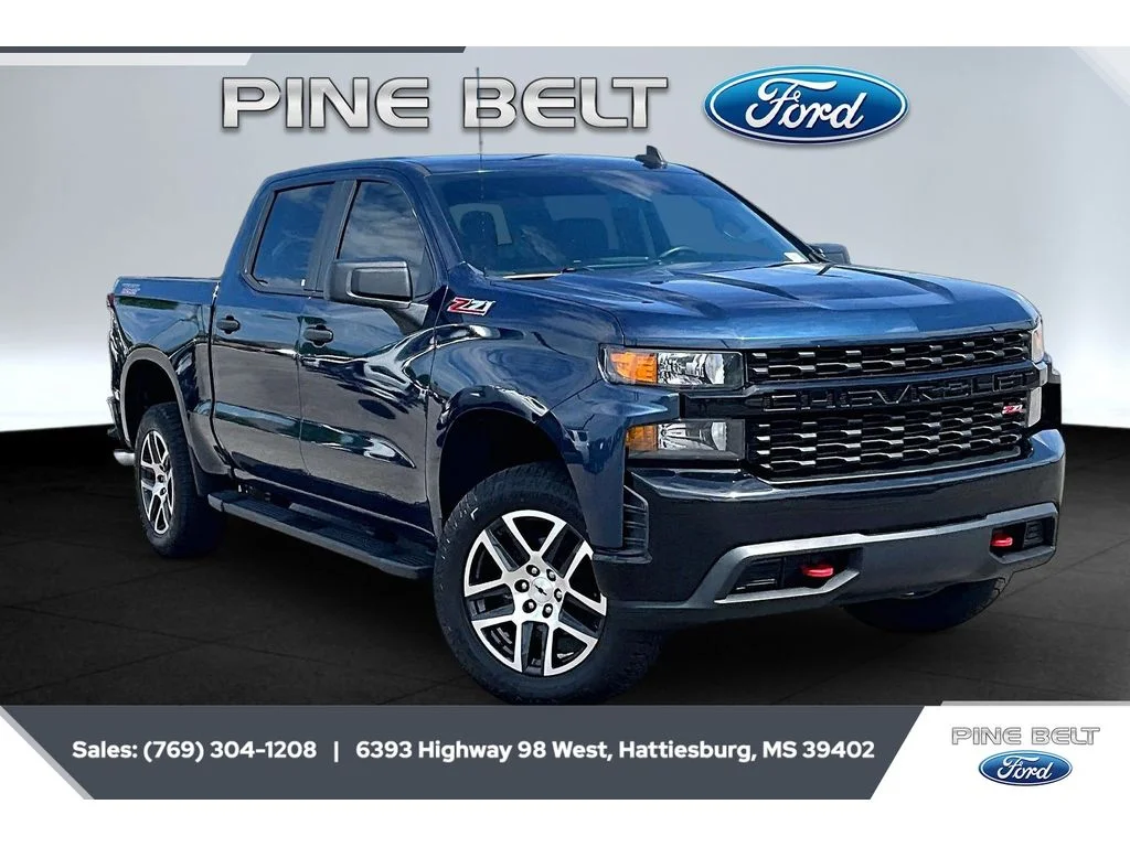 Used 2020 Northsky Blue Metallic Chevrolet Custom Trail Boss image 1