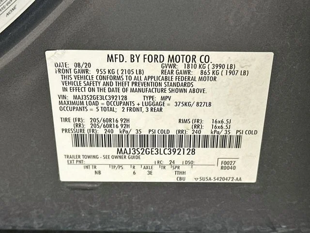 Pre-Owned 2020 Ford EcoSport SE