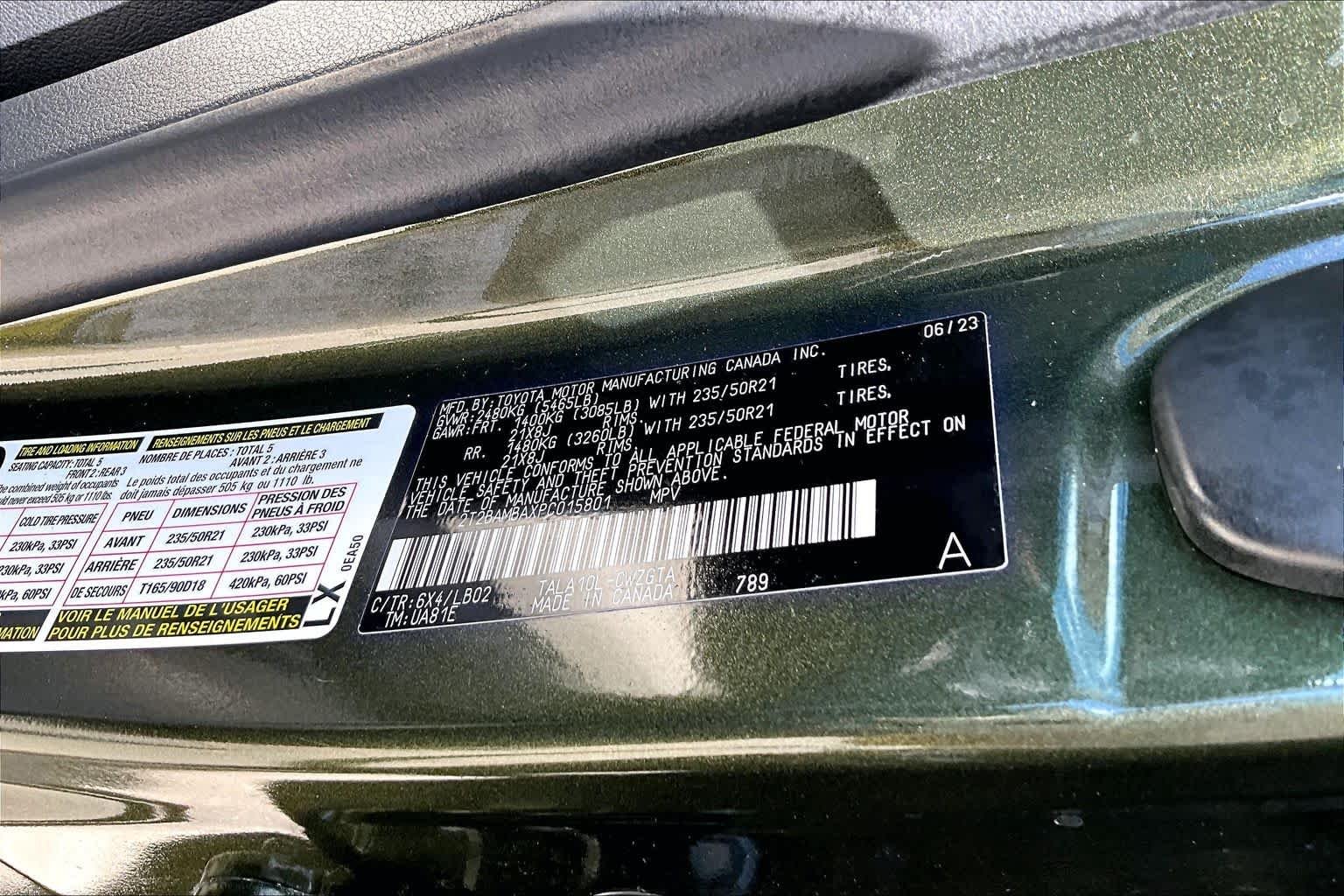 Certified Used 2023 NORI GREEN PEARL Lexus Premium Plus image 35