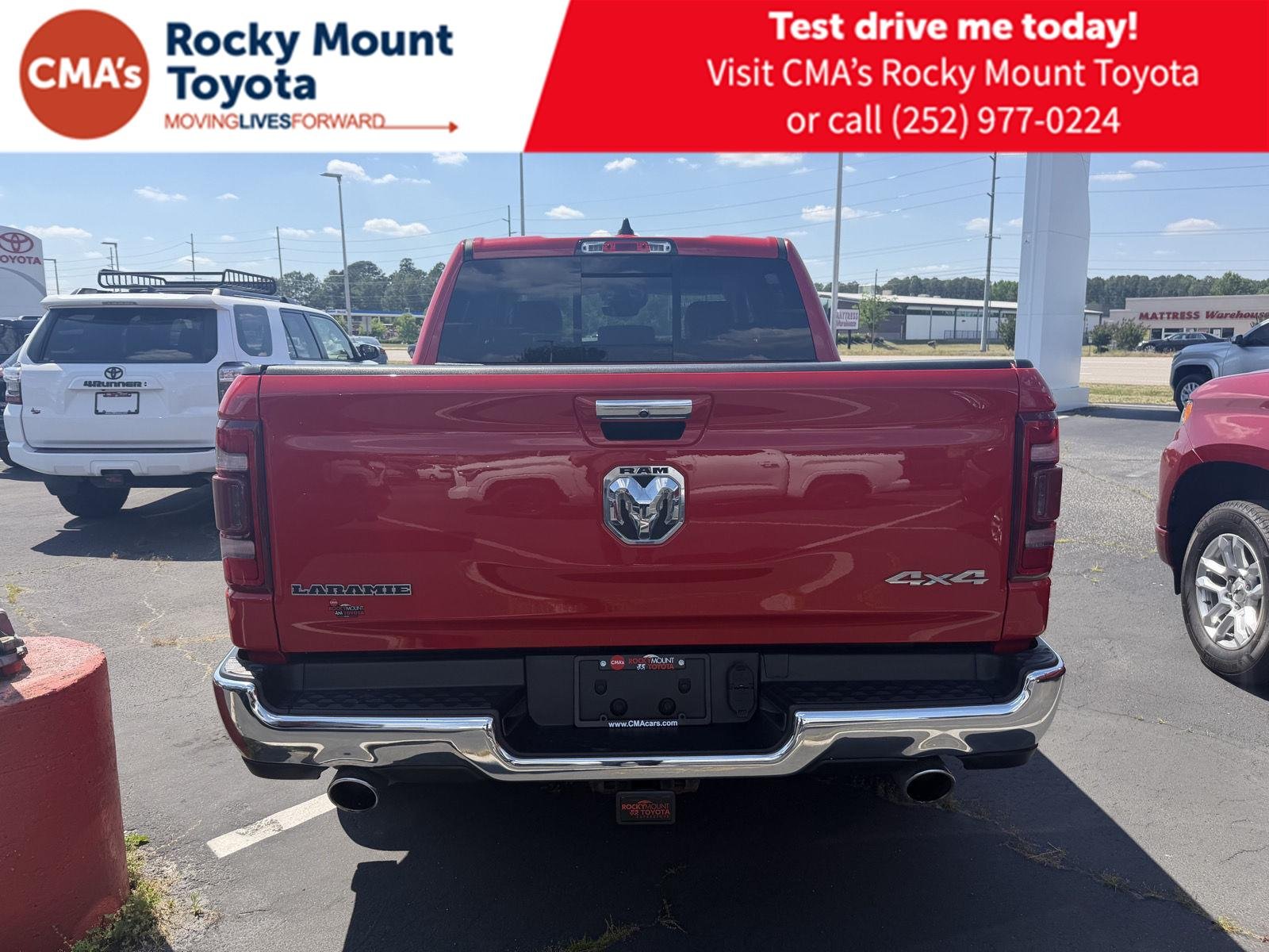 Used 2022 Flame Red Clearcoat Ram Laramie image 6