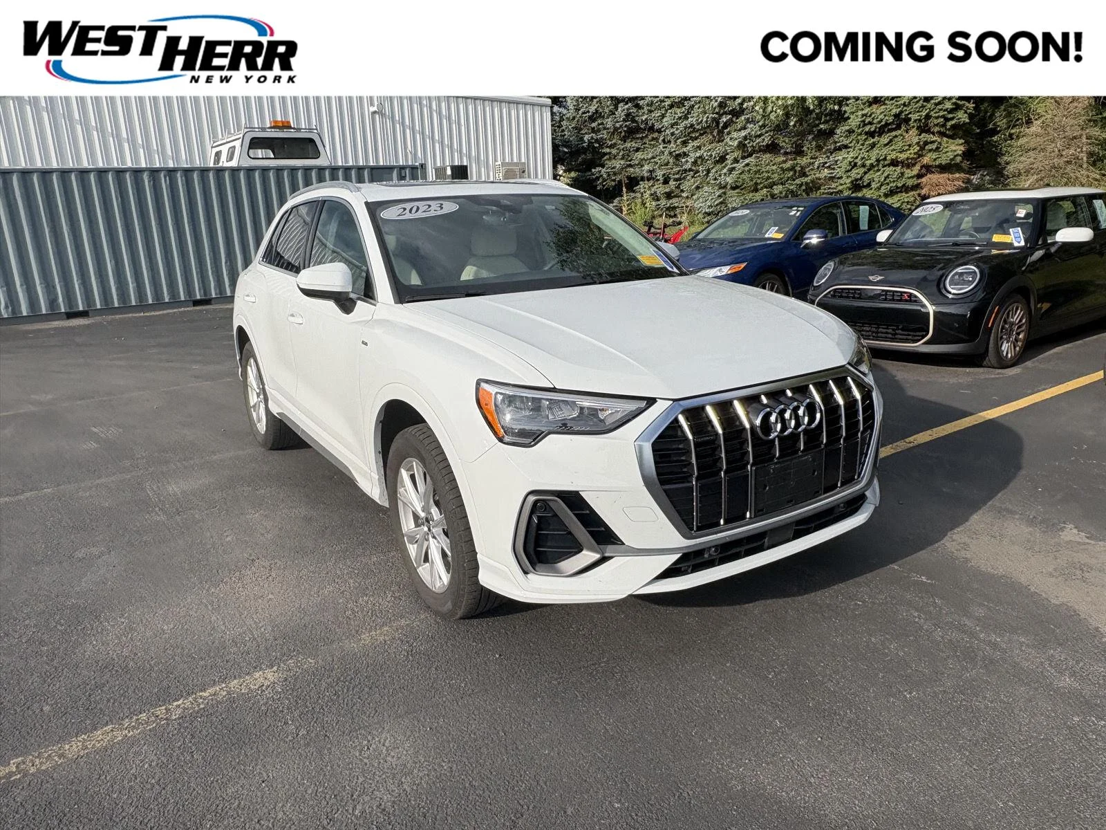 Used 2022 Glacier White Metallic Audi S line Premium image 1