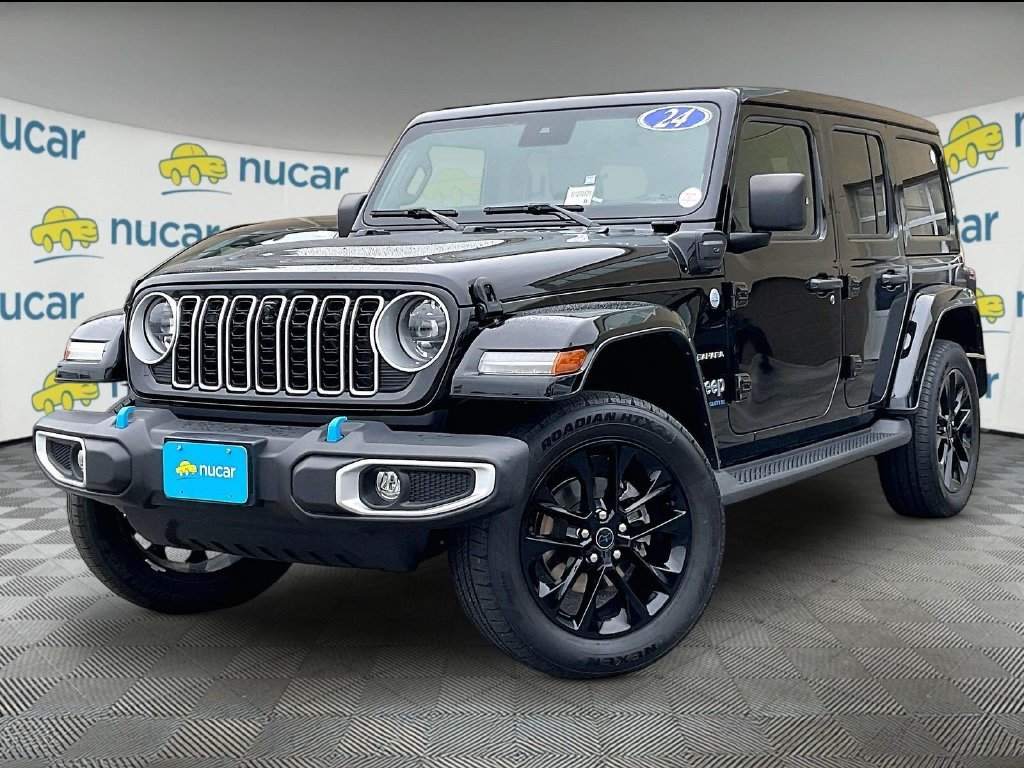 Used 2024 Black Jeep Sahara 4xe image 3