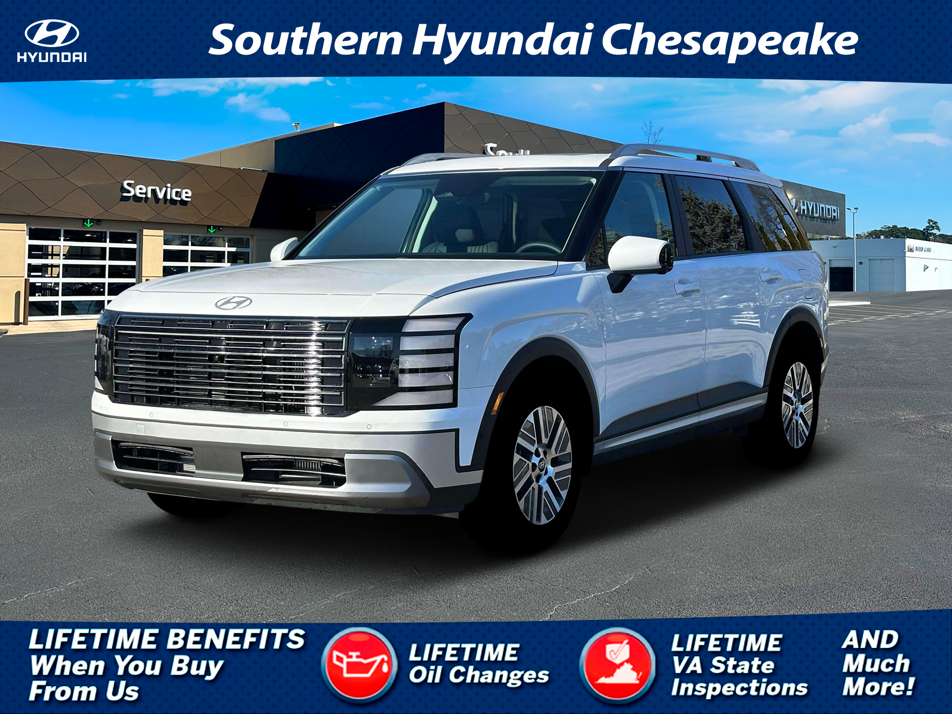 New 2026 White Hyundai SEL Premium 8P image 1