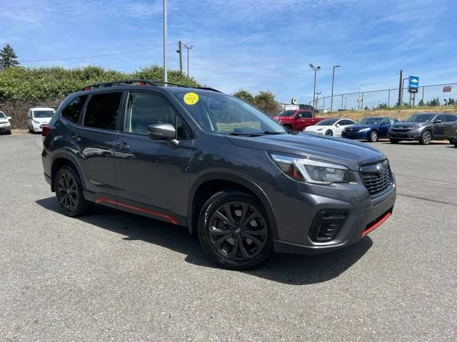 Used 2021 Magnetite Gray Metallic Subaru Sport image 1