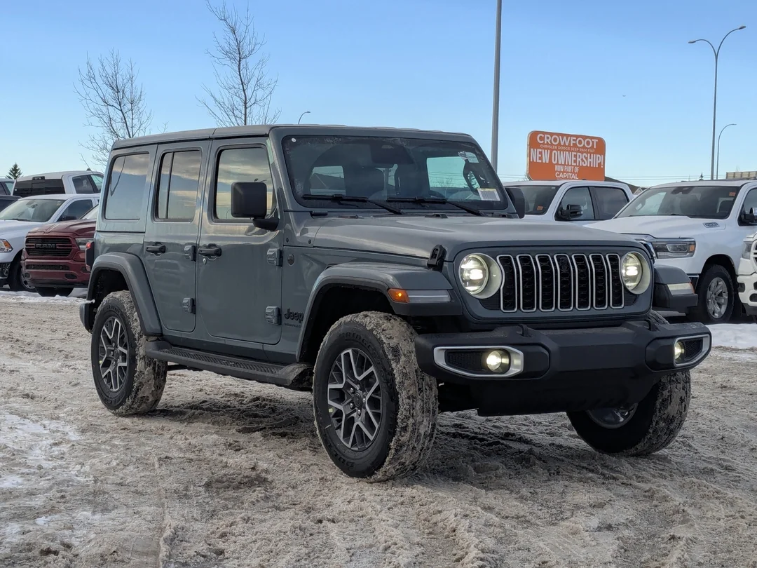 New 2026 Dark blue Jeep Sahara - - 4x4 - McKinley Leather - Body-Color Top - Alpine Audio - Technology Group & More! image 2