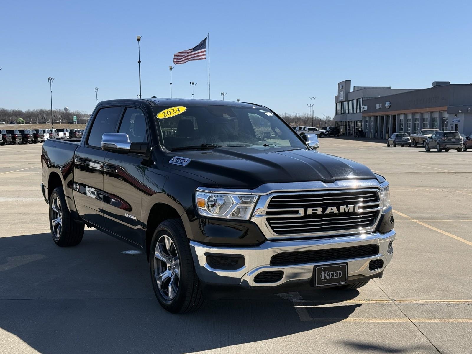 Used 2024 RAM Ram 1500 Pickup Laramie with VIN 1C6SRFJT1RN232558 for sale in Kansas City