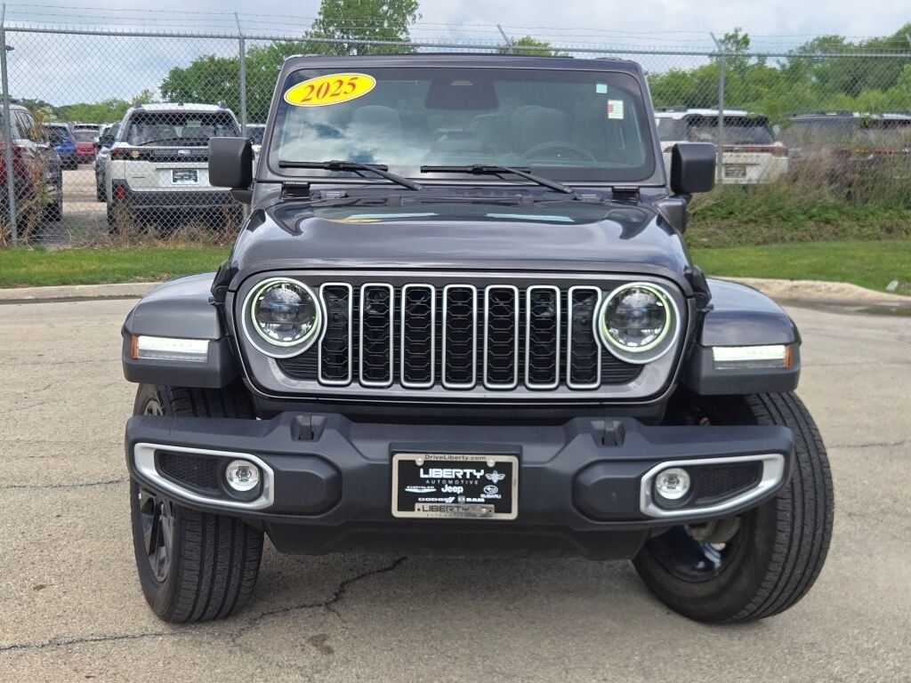 Certified Used 2025 Gray Jeep Sahara 4xe image 4