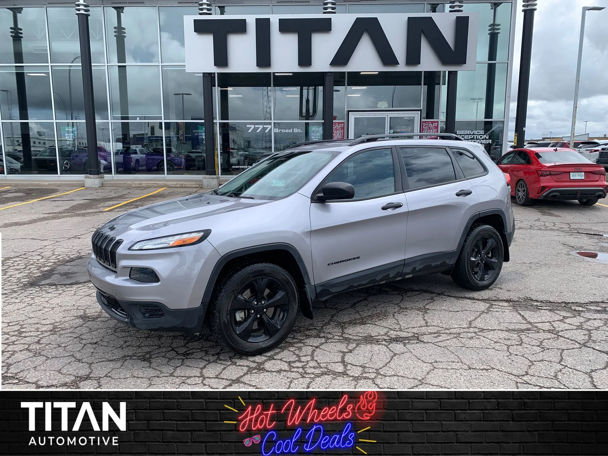 Certified Used 2018 Gray Jeep Sport image 1
