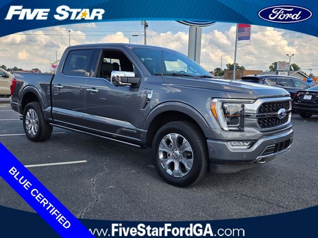 Certified Used 2021 Gray Metallic Ford Platinum image 1