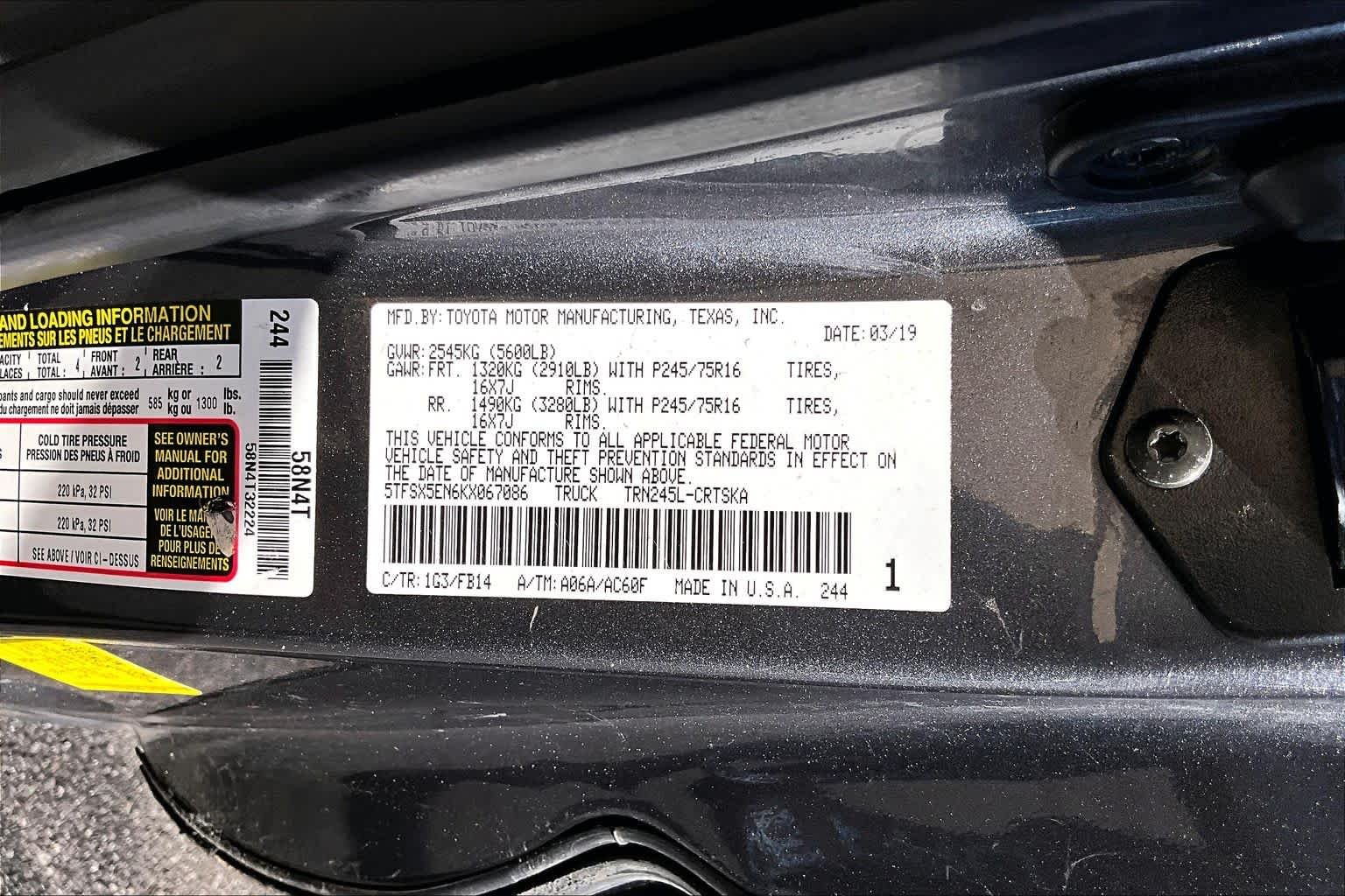 Used 2019 Magnetic Gray Metallic Toyota SR image 31