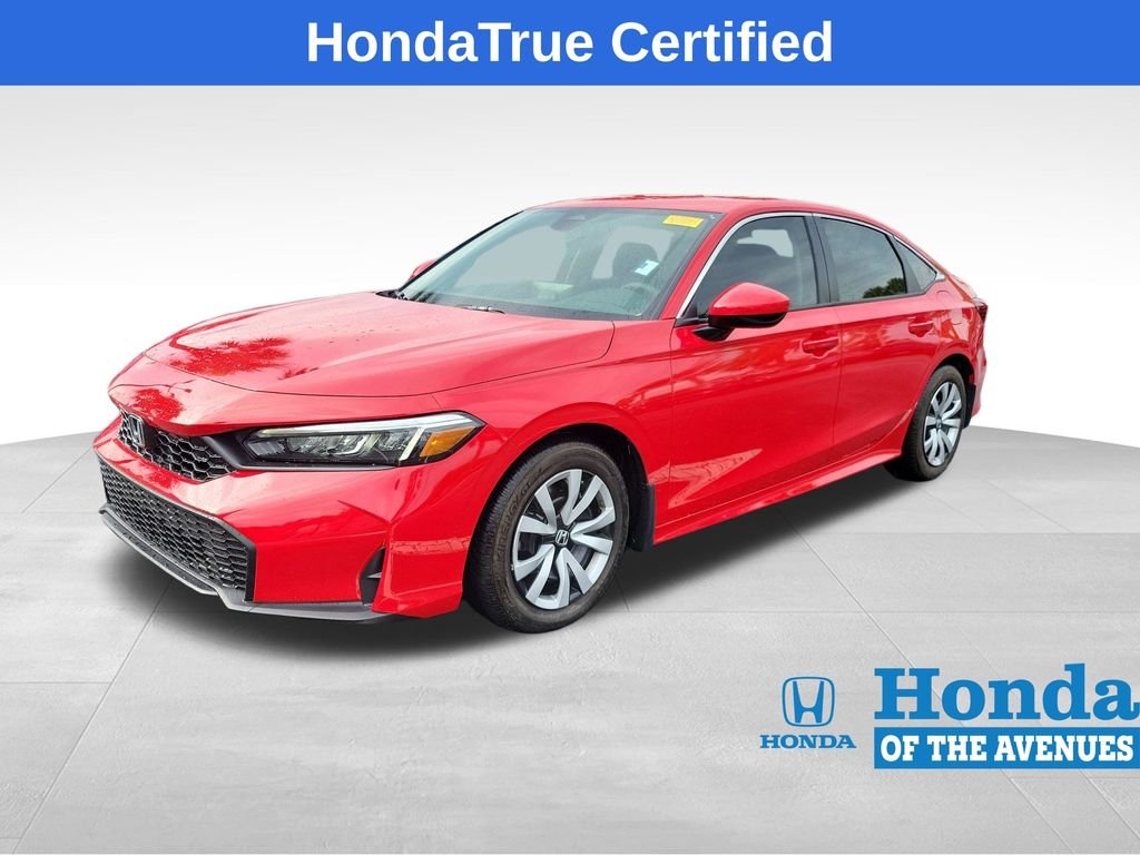 Certified Used 2025 Rallye Red Honda 4D LX image 2