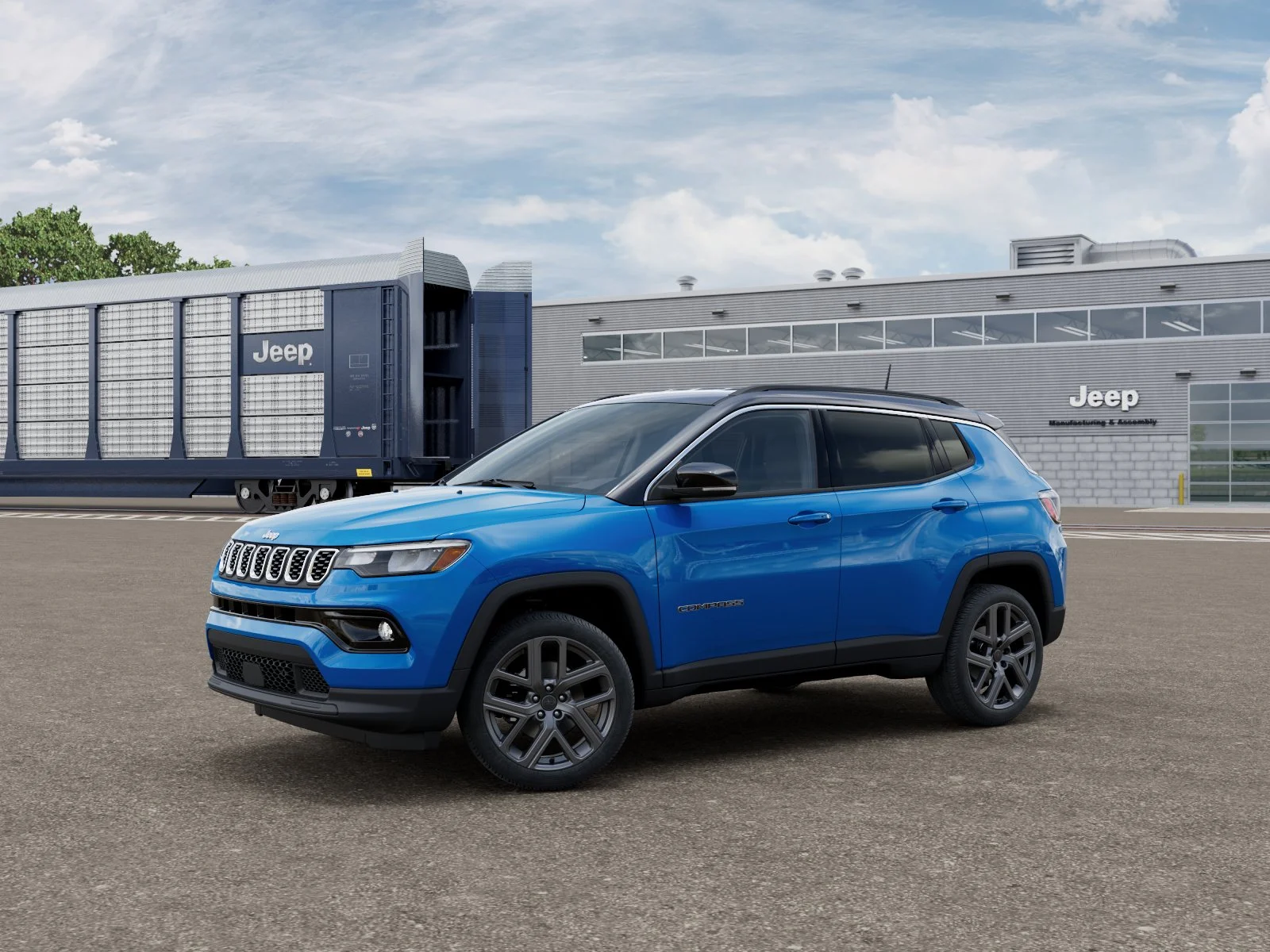 New 2026 Hydro Blue Pearl-Coat Exterior Paint Jeep Limited image 1