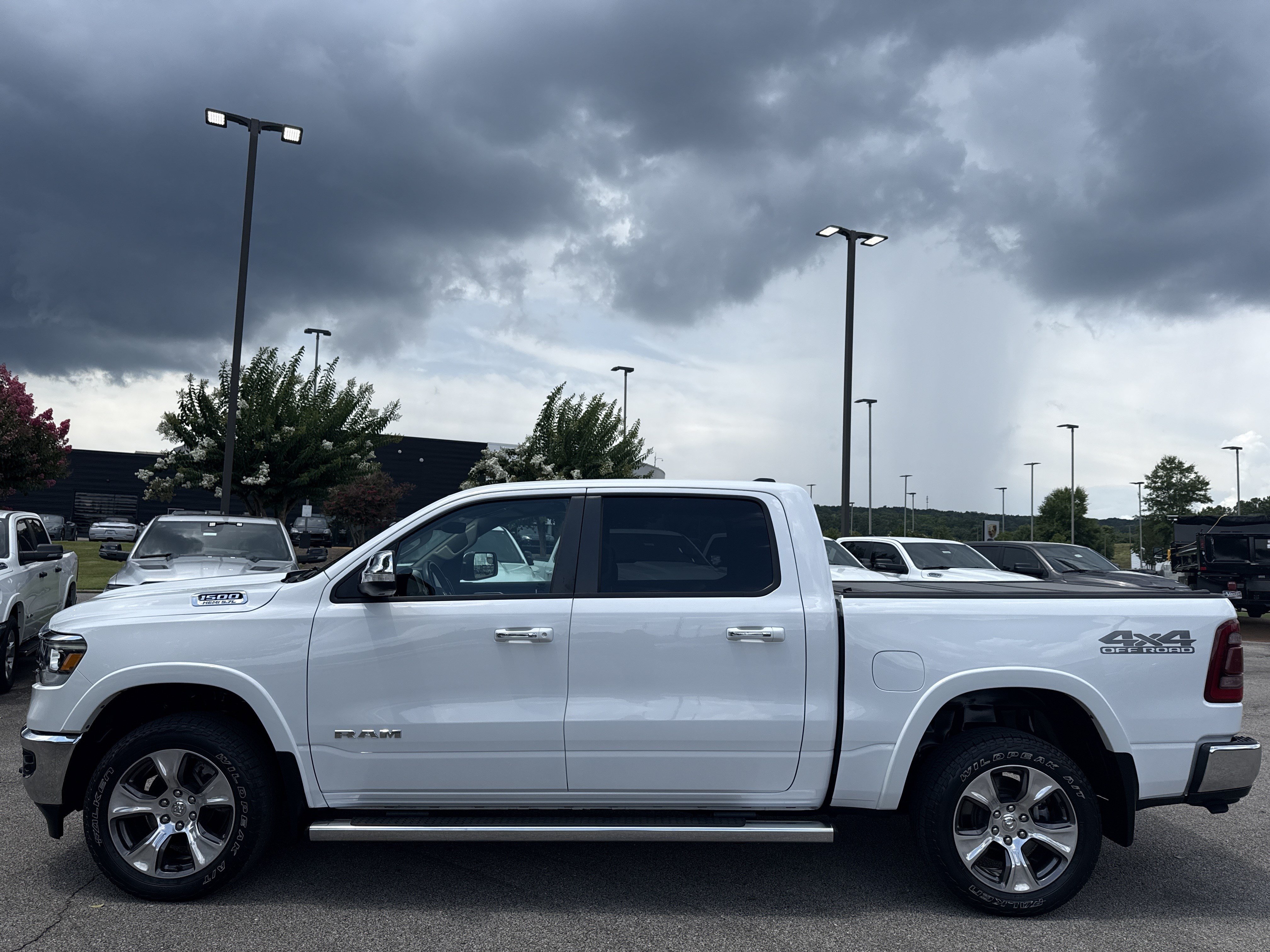 Used 2021 Bright White Clearcoat Ram Laramie image 4
