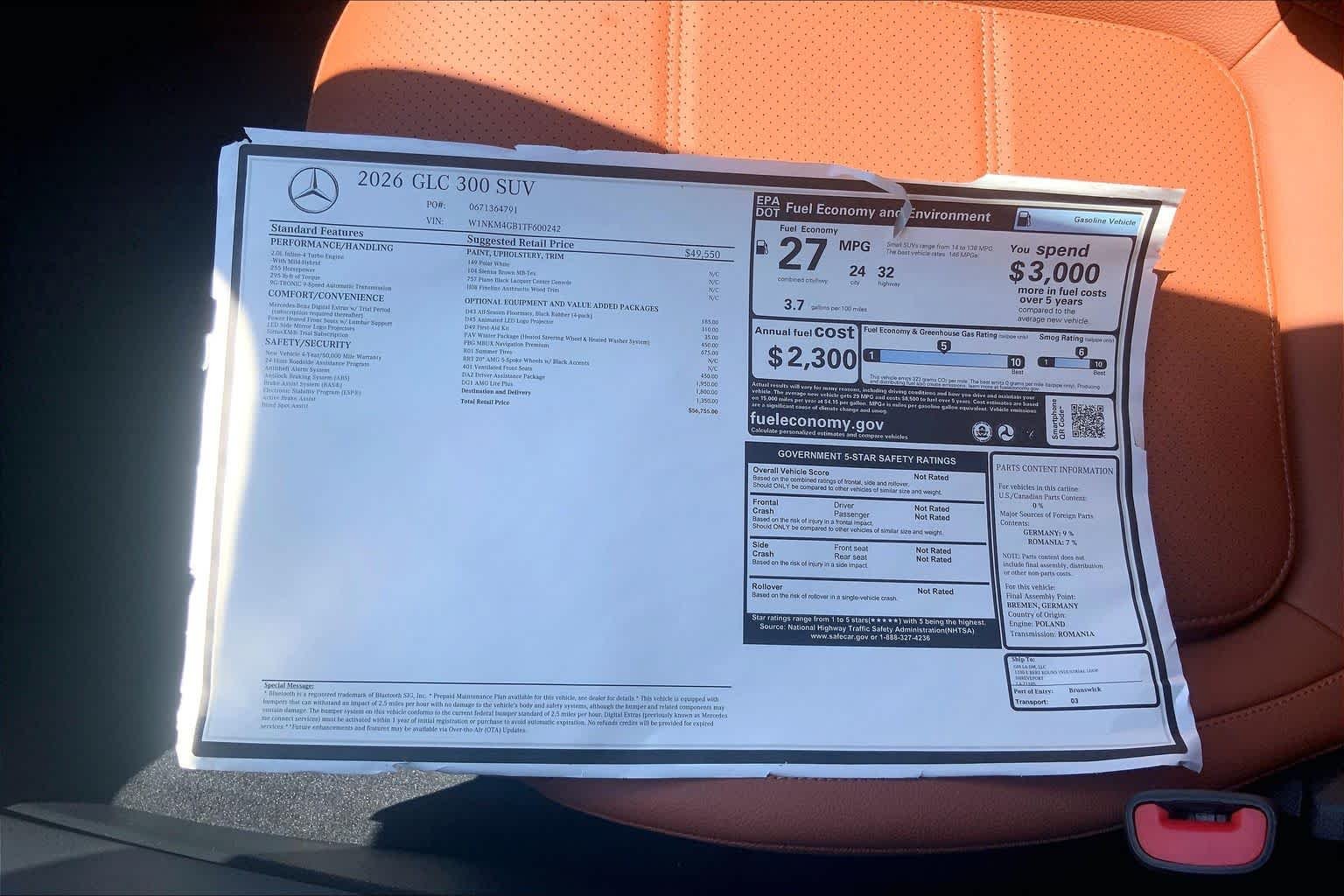 New 2026 Polar White Mercedes-Benz GLC 300 image 19
