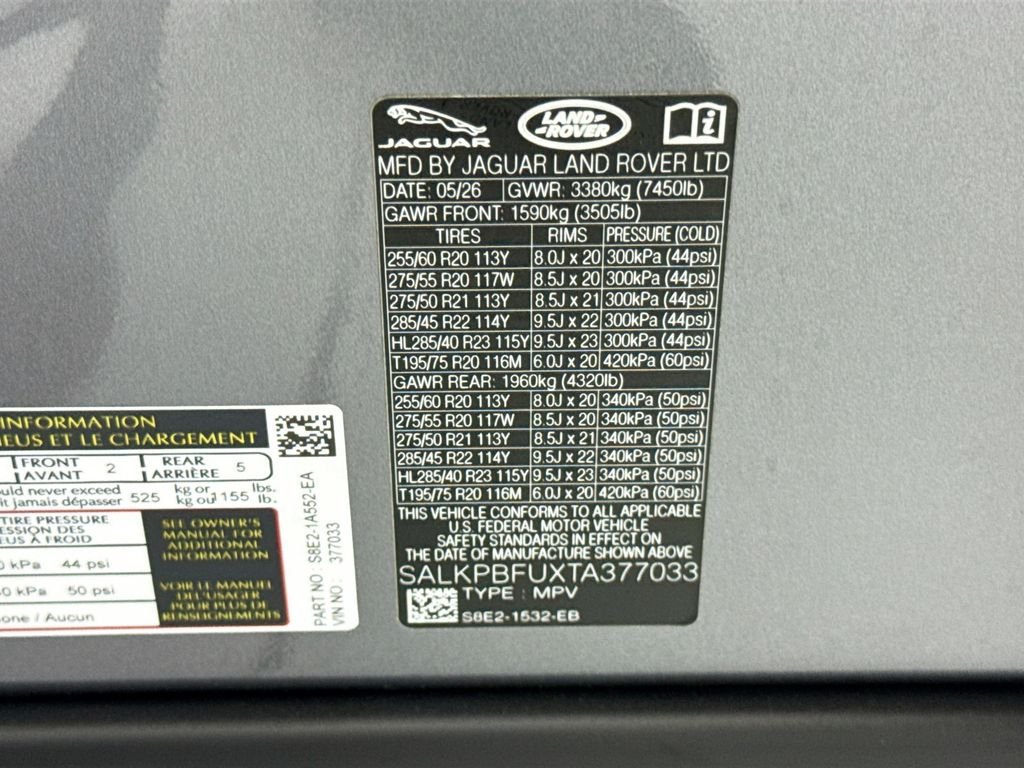 New 2026 Eiger Grey Land Rover SE image 34