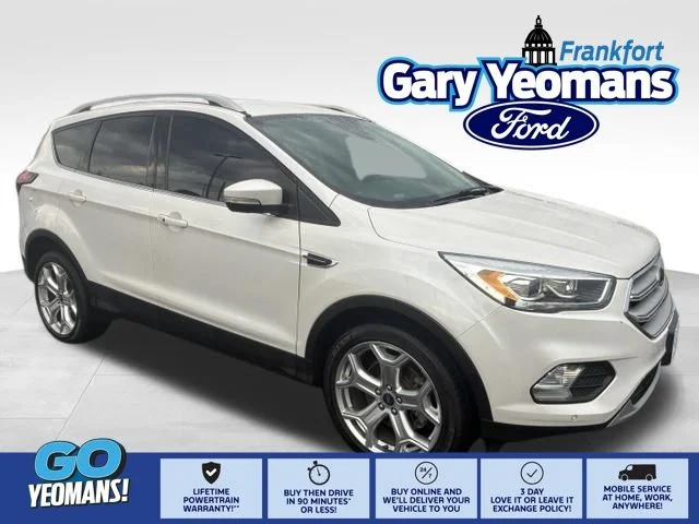 Used 2019 White Platinum Tri-Coat Metallic Ford Titanium image 1