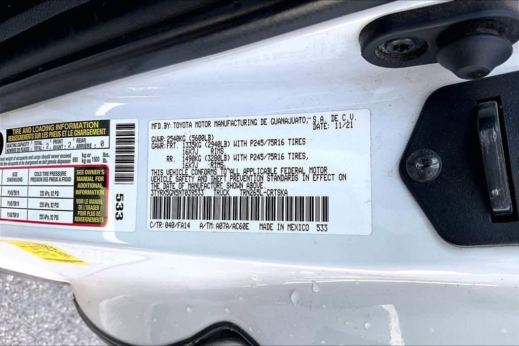 Used 2022 White Toyota SR image 4