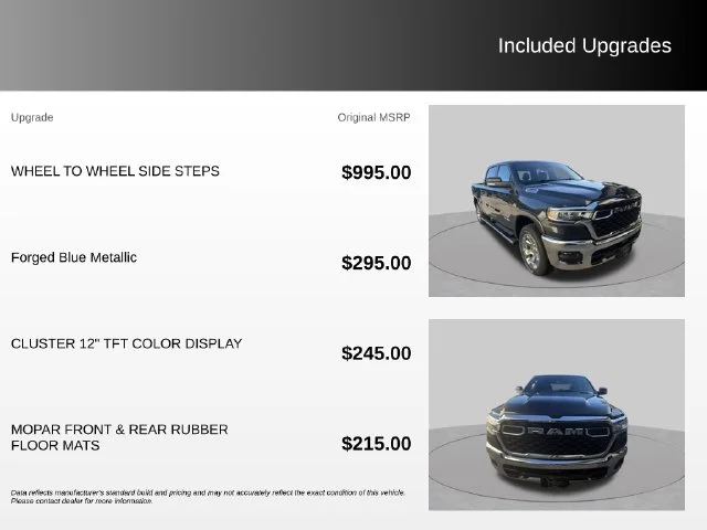 New 2026 Forged Blue Metallic Exterior Paint RAM Big Horn/Lone Star image 8