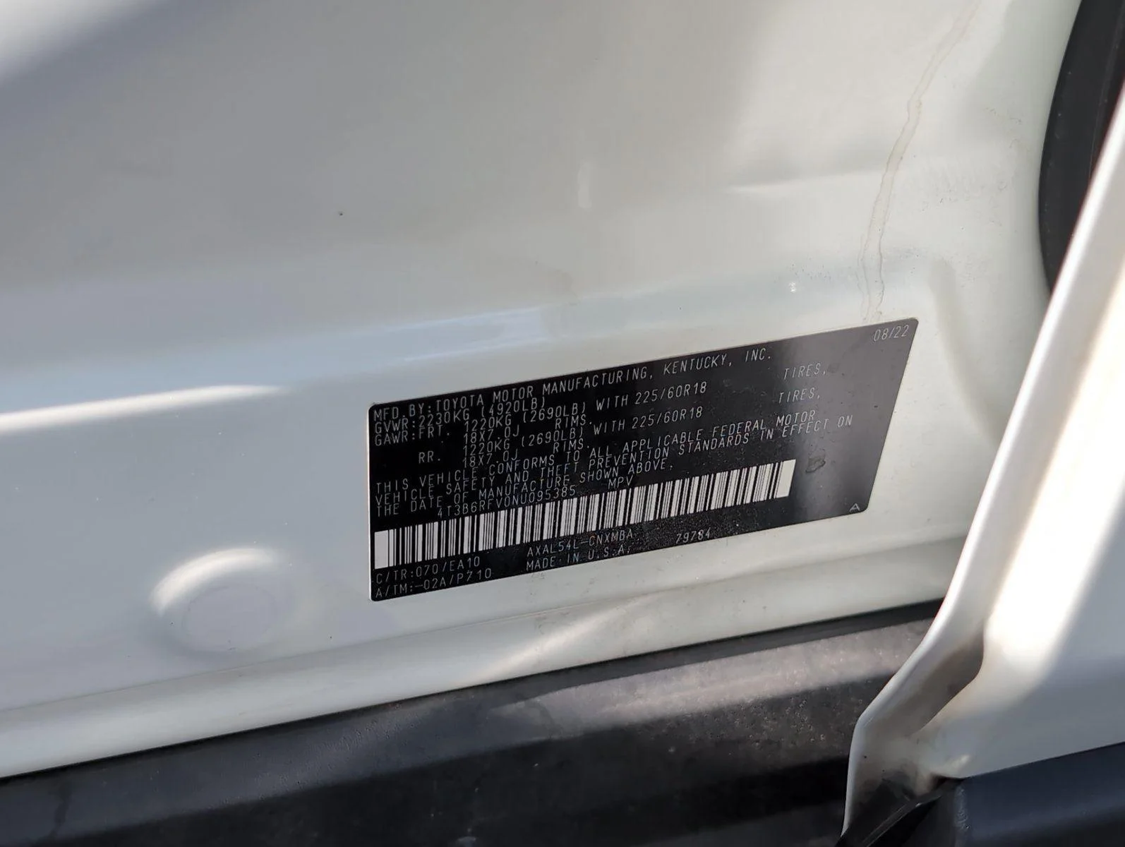 Used 2022 Blizzard Pearl Toyota Hybrid XLE Premium image 13