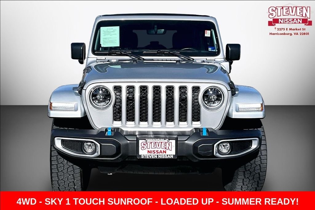 Used 2023 Jeep Wrangler 4xe Sahara 4XE with VIN 1C4JJXP6XPW553587 for sale in Harrisonburg, VA