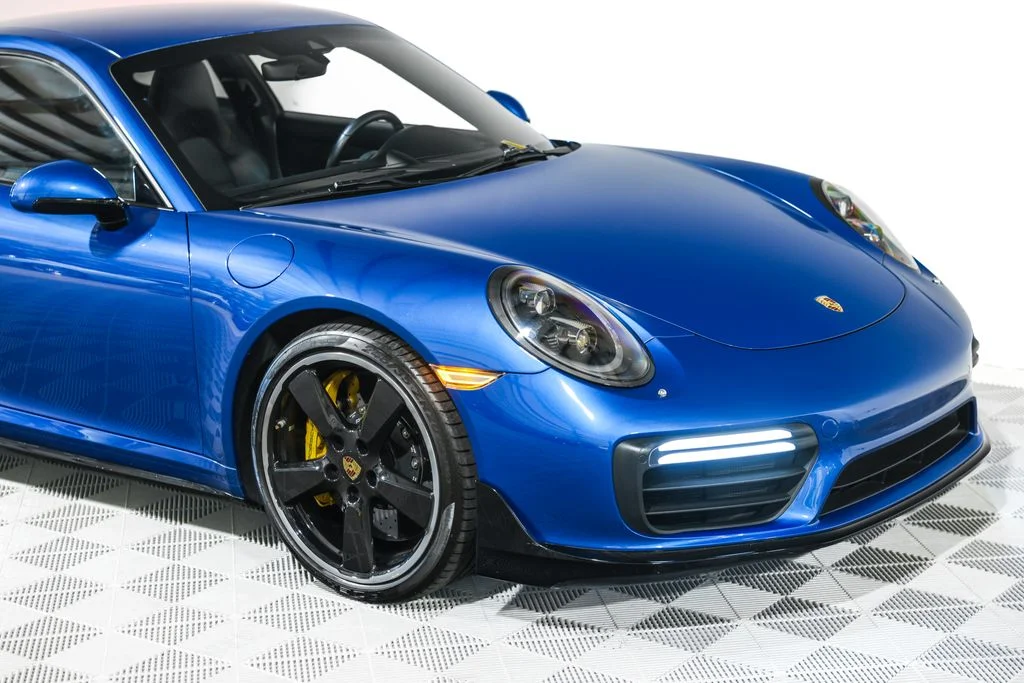 Used 2018 Blue Porsche Turbo S image 6